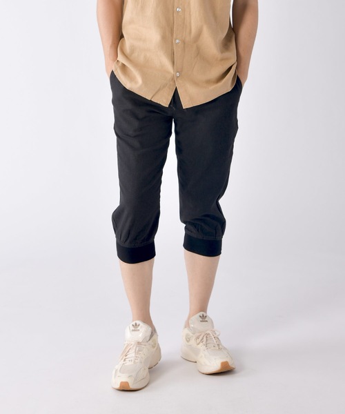 Relation(リレーション)の「リネンクロップドパンツ(その他パンツ・メンズ・ブラック/カーキ/サックスブルー/グレー/ベージュ/ネイビー/ピンク/ホワイト・SMALL/MEDIUM/LARGE/X-LARGE)」の3枚目の写真