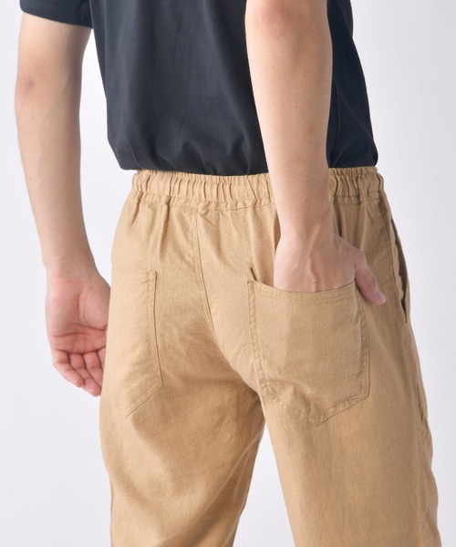 Relation(リレーション)の「リネンクロップドパンツ(その他パンツ・メンズ・ブラック/カーキ/サックスブルー/グレー/ベージュ/ネイビー/ピンク/ホワイト・SMALL/MEDIUM/LARGE/X-LARGE)」の20枚目の写真