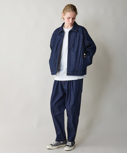 rehacer（レアセル）の「rehacer : Tuck Volume Denim Jacket / タック ボリュームデニム ジャケット（デニムジャケット・メンズ・インディゴブルー・SMALL/MEDIUM/LARGE）」の20枚目の写真