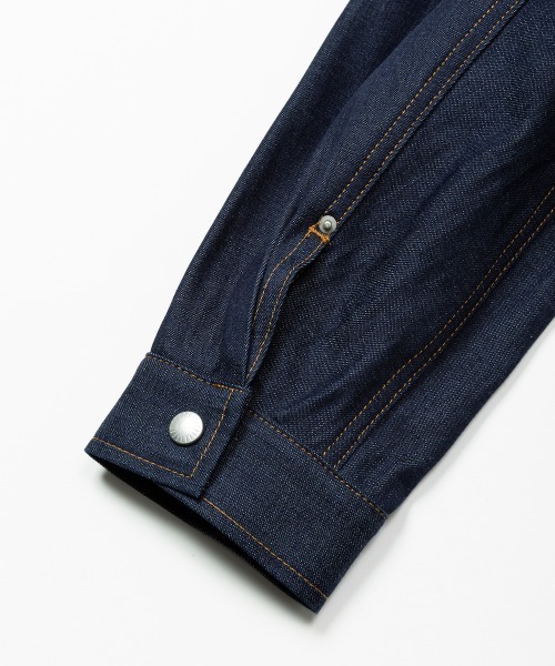 rehacer（レアセル）の「rehacer : Tuck Volume Denim Jacket / タック ボリュームデニム ジャケット（デニムジャケット・メンズ・インディゴブルー・SMALL/MEDIUM/LARGE）」の16枚目の写真