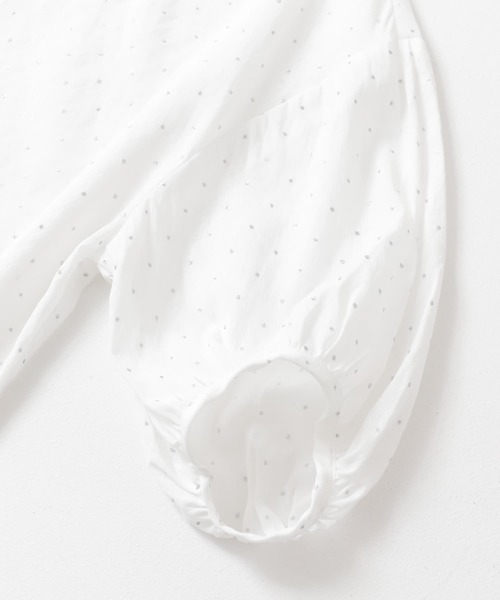 URBAN RESEARCH DOORS（アーバンリサーチドアーズ）の「グリッタードットギャザーブラウス（シャツ/ブラウス・レディース・オフホワイト/ネイビー・MEDIUM）」の11枚目の写真