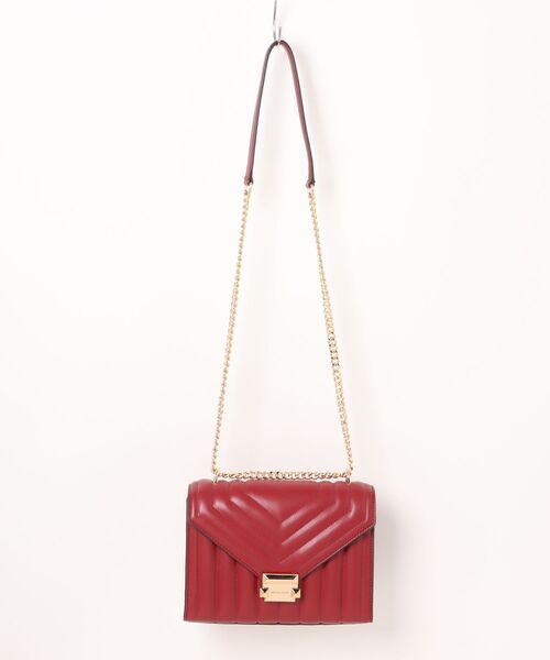 新品MICHAELKORSWHITNEYキルテッドフラップチェーンショルダー MICHAEL KORS｜WHITNEY キルテッド フラップ チェーン ショルダー