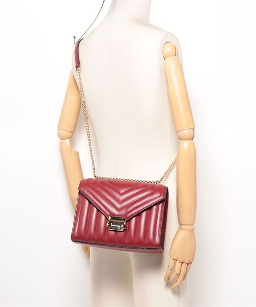 セール】WHITNEY キルテッド フラップ チェーン ショルダー ミディアム