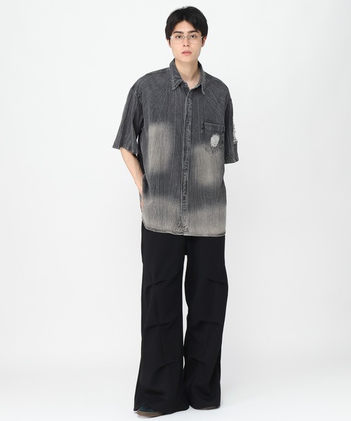 3.3 Field Trip （3.3フィールドトリップ）の「3.3 Field Trip／コットンバレルパンツ（その他パンツ・メンズ・グレー/ブラック・MEDIUM/LARGE）」の3枚目の写真