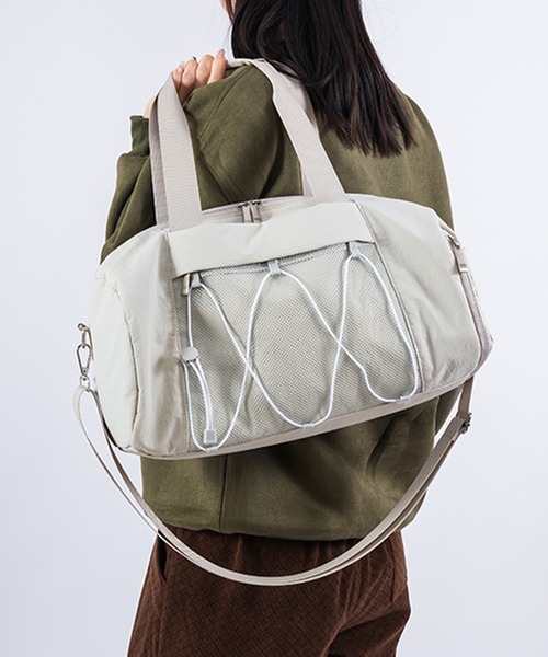 Lace Ladies（レースレディース）の「ナローストラップ付き ボストン ボディ ショルダー バッグ（ボストンバッグ・レディース・ブラック/グリーン/ピンク/ホワイト・FREE）」の7枚目の写真