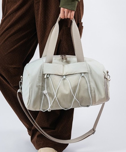 Lace Ladies（レースレディース）の「ナローストラップ付き ボストン ボディ ショルダー バッグ（ボストンバッグ・レディース・ブラック/グリーン/ピンク/ホワイト・FREE）」の9枚目の写真