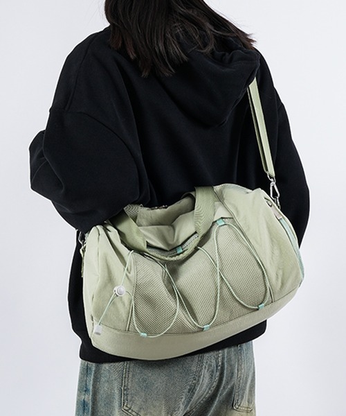 Lace Ladies（レースレディース）の「ナローストラップ付き ボストン ボディ ショルダー バッグ（ボストンバッグ・レディース・ブラック/グリーン/ピンク/ホワイト・FREE）」の16枚目の写真