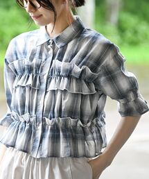 rps | チェックシャーリングシャツ(シャツ/ブラウス)