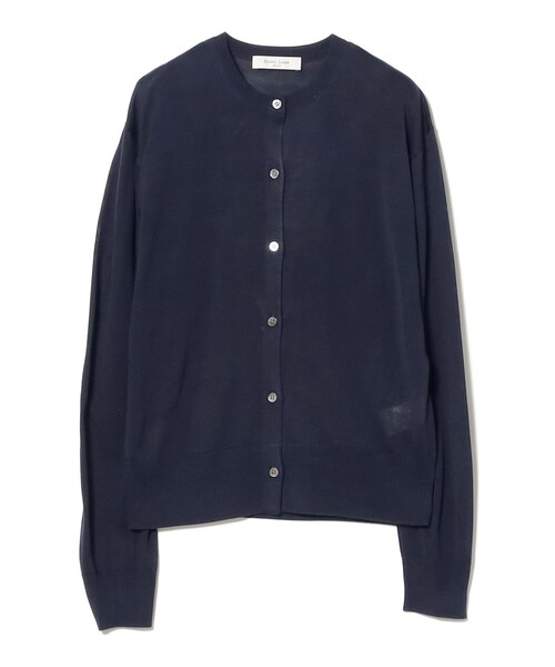 Demi-Luxe BEAMS（デミルクス ビームス）の「シルク クルーネック カーディガン（カーディガン/ボレロ・レディース・ラベンダー/ネイビー・ONE SIZE）」の13枚目の写真