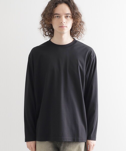 tk.TAKEO KIKUCHI(ティーケータケオキクチ)の「ダブルシルエットスムースカットソー(Tシャツ/カットソー・メンズ・ホワイト/ブラック・02/03/01)」の12枚目の写真