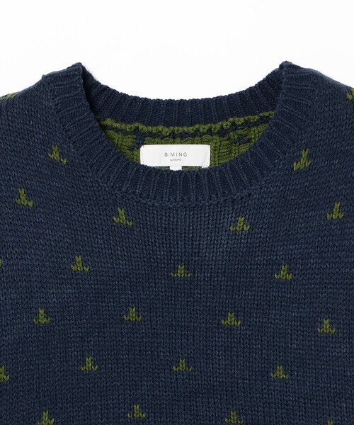 B:MING by BEAMS（ビーミングバイビームス）の「3.5ゲージ フェアアイル ニット（ユニセックス）（ニット/セーター・メンズ・ブラウン/ネイビー・S/M/L/XL）」の13枚目の写真