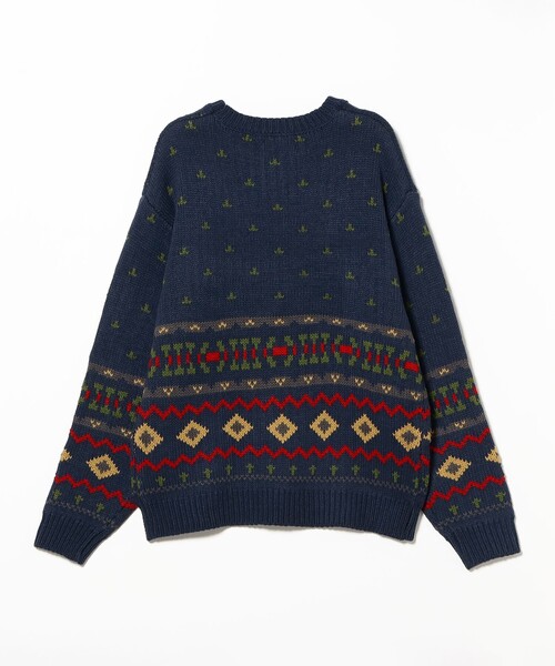 B:MING by BEAMS（ビーミングバイビームス）の「3.5ゲージ フェアアイル ニット（ユニセックス）（ニット/セーター・メンズ・ブラウン/ネイビー・S/M/L/XL）」の15枚目の写真