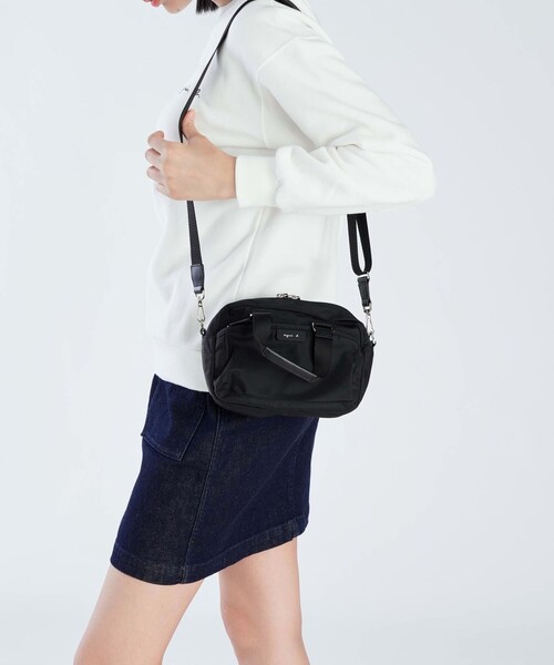 agnes b.(アニエスベー)の「ナイロン 2way ミニ ショルダー "My bag" RAT01-13(ショルダーバッグ・レディース・ブラック・FREE)」の7枚目の写真