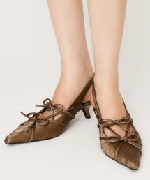 SLY | 【2025AW】SLING BACK RIBBON MULE スリング バックリボン ミュール(サンダル)