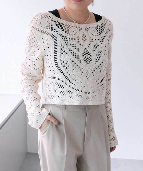 anuke シャーリング ショートニット anuke 【SALE】anuke アンヌーク 即日発送 Shirring Short Knit