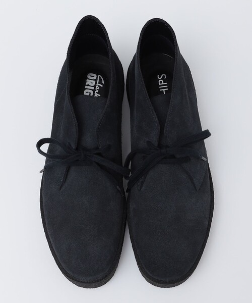 Clarks（クラークス）の「【SHIPS別注】CLARKS: DESERT BOOTS MUDGUARD（ブーツ・メンズ・ネイビー・80/10/90/50/55/75/65/60/70/95/85）」の4枚目の写真