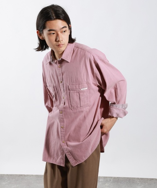 BAYFLOW(ベイフロー)の「【新色追加】BRIGHT DAYSシャツ(シャツ/ブラウス・メンズ・ピンク/チャコールグレー/オフホワイト/イエロー/ブラウン/グリーン・LARGE/MEDIUM)」の7枚目の写真