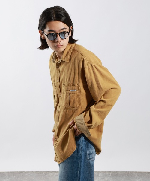 BAYFLOW(ベイフロー)の「【新色追加】BRIGHT DAYSシャツ(シャツ/ブラウス・メンズ・ピンク/チャコールグレー/オフホワイト/イエロー/ブラウン/グリーン・LARGE/MEDIUM)」の13枚目の写真