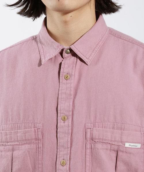 BAYFLOW(ベイフロー)の「【新色追加】BRIGHT DAYSシャツ(シャツ/ブラウス・メンズ・ピンク/チャコールグレー/オフホワイト/イエロー/ブラウン/グリーン・LARGE/MEDIUM)」の19枚目の写真