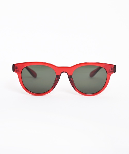 Narcissus(ナルシス)の「【ユニセックスデザイン】 ウェリントンサングラス UVカット カラーサングラス(サングラス・レディース・レッド/ブラック・FREE)」の10枚目の写真