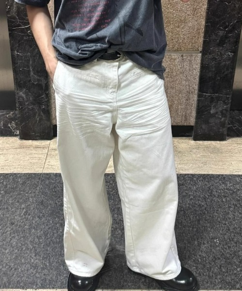 REBALANCE(リバランス)の「ホワイトワイドデニムパンツ(デニムパンツ・メンズ・A・SMALL/MEDIUM/LARGE)」の8枚目の写真