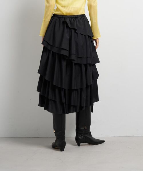 LANVIN en Bleu(ランバンオンブルー)の「ランダムティアードフリルスカート(スカート・レディース・オフホワイト/ブラック・38)」の16枚目の写真