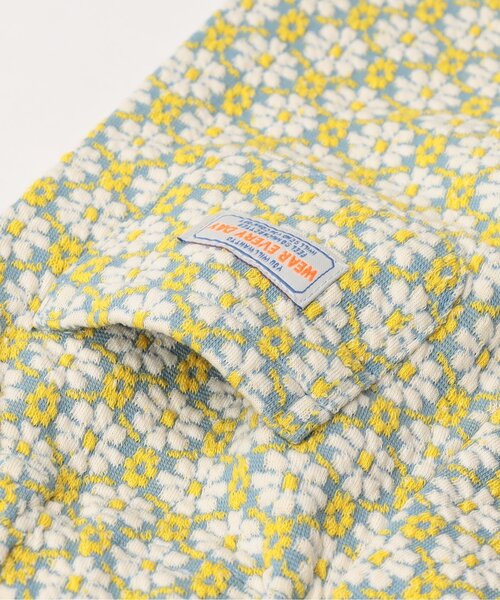 BREEZE（ブリーズ）の「【リンク/ジュニア対応】総柄ジャガードフレアパンツ（その他パンツ・キッズ・レッド/オレンジ/ブラック/サックスブルー・80/90/100/110/120/130/140）」の5枚目の写真