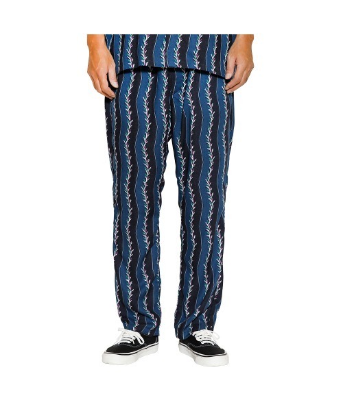 CALEE　キャリー　ジグザグストライプイージートラウザースパンツ/L　ブラウン R/P ZIGZAG STRIPE EASY TROUSERS（その他パンツ）｜CALEE（キャリー