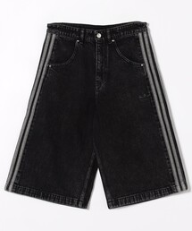 リメイク デニムパンツ ワイド 袴 アディダス 黒 Ｗ31 L31 adidas Adilenium_3_JX9211_db42_detail