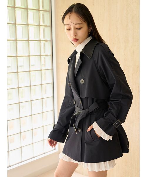 バリエーションミドルトレンチコート バリエーションミドルトレンチコート（トレンチコート）｜SNIDEL