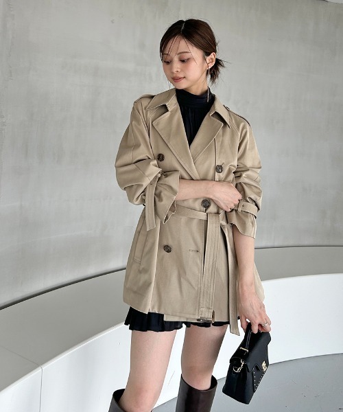 バリエーションミドルトレンチコート バリエーションミドルトレンチコート（トレンチコート）｜SNIDEL