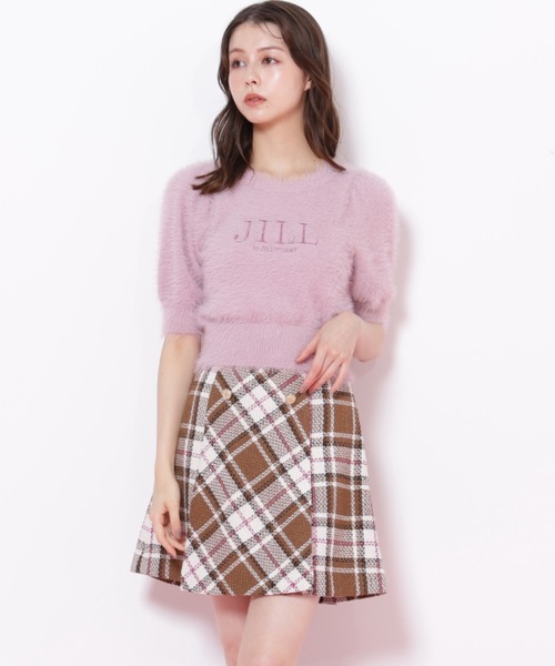 ◇ループヤーンチェックミニスカート（スカート）｜JILL by JILL