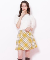 ◇ループヤーンチェックミニスカート