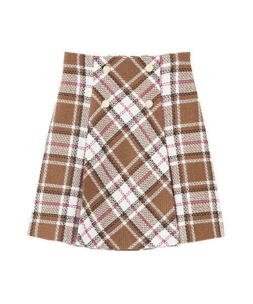 JILL by JILL STUART（ジルバイジルスチュアート）の「◇ループヤーンチェックミニスカート（スカート・レディース・イエロー系その他/ブラウン系その他/ブラック系その他・SMALL/MEDIUM）」の22枚目の写真