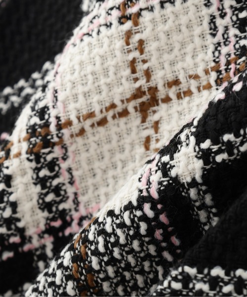 JILL by JILL STUART（ジルバイジルスチュアート）の「◇ループヤーンチェックミニスカート（スカート・レディース・イエロー系その他/ブラウン系その他/ブラック系その他・SMALL/MEDIUM）」の5枚目の写真