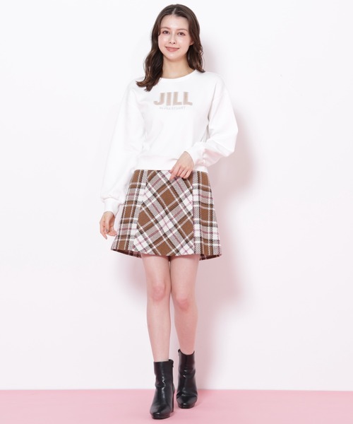 ◇ループヤーンチェックミニスカート（スカート）｜JILL by JILL