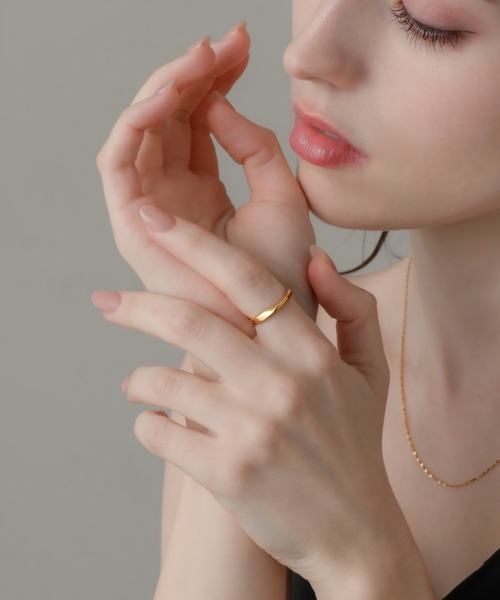 muku(ムク)の「2mm RING/TORUDE(リング・レディース・シルバー/ゴールド・9/11)」の5枚目の写真