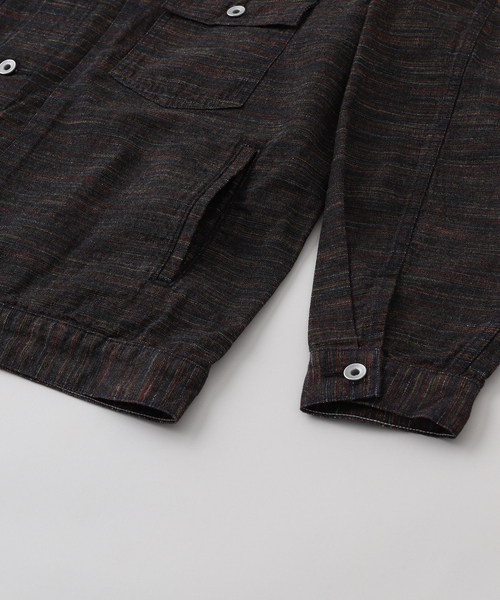 JOURNAL STANDARD J.S HOMESTEAD(ジャーナルスタンダードホームステッド)の「J.S.Homestead / レインボー デニム トラッカー(ブルゾン・メンズ・ブラック系その他・MEDIUM/LARGE)」の4枚目の写真