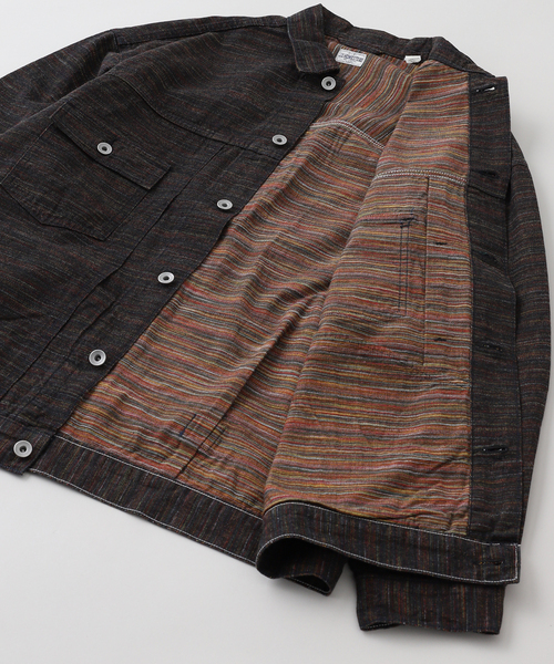 JOURNAL STANDARD J.S HOMESTEAD(ジャーナルスタンダードホームステッド)の「J.S.Homestead / レインボー デニム トラッカー(ブルゾン・メンズ・ブラック系その他・MEDIUM/LARGE)」の5枚目の写真