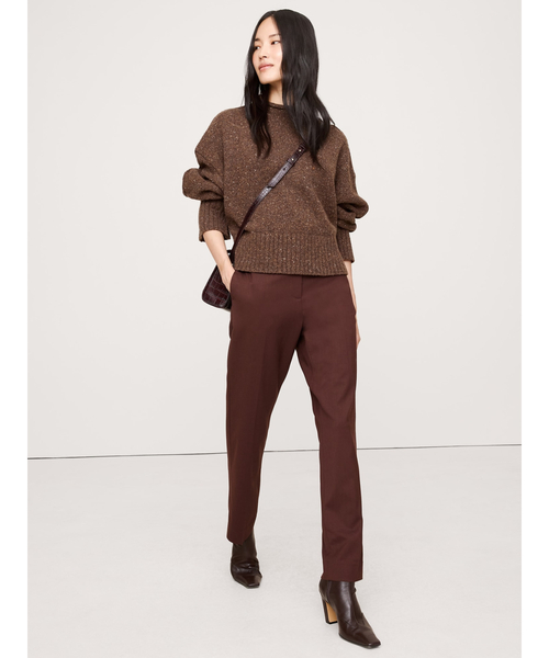 Banana Republic(バナナリパブリック)の「ハイライズ スリム イタリアンウール アンクルパンツ(その他パンツ・レディース・ブラック/ブラウン系その他/ネイビー/ライトグレー/ブラウン・0/6/4/2/8)」の17枚目の写真