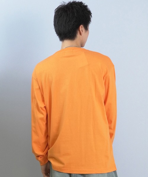 girl(ガール)の「GIRL/ガール 長袖Tシャツ/ロンT GR25FTM01(Tシャツ/カットソー・メンズ・ブラック/オレンジ/ホワイト・XL/M/L)」の16枚目の写真