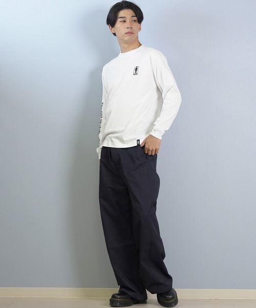 girl(ガール)の「GIRL/ガール 長袖Tシャツ/ロンT GR25FTM01(Tシャツ/カットソー・メンズ・ブラック/オレンジ/ホワイト・XL/M/L)」の8枚目の写真