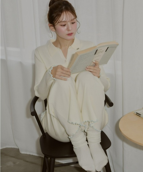 Olu.(オルドット)の「【うるちん☆こみ×Olu.】ルーズフィットリブソックス(ソックス/靴下・レディース・グレー/アイボリー・FREE)」の21枚目の写真