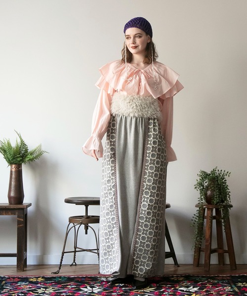 チャイハネ（チャイハネ）の「【チャイハネ】アミミパールキャップ（ニットキャップ/ビーニー・レディース・パープル/ブラック・FREE）」の12枚目の写真