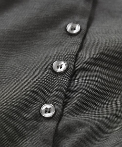 VIS（ビス）の「ビックカラーシャツブラウス（シャツ/ブラウス・レディース・チャコールグレー/ブルー・FREE）」の4枚目の写真