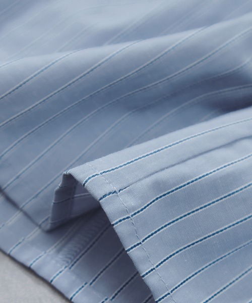 VIS（ビス）の「ビックカラーシャツブラウス（シャツ/ブラウス・レディース・チャコールグレー/ブルー・FREE）」の3枚目の写真