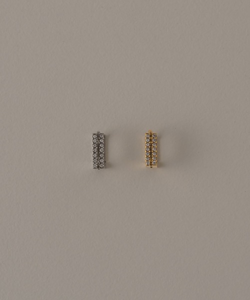 muku（ムク）の「PIERCE/DOUBLE ZIRCONIA LINE（ピアス（両耳用）・レディース・ゴールド/シルバー・FREE）」の10枚目の写真
