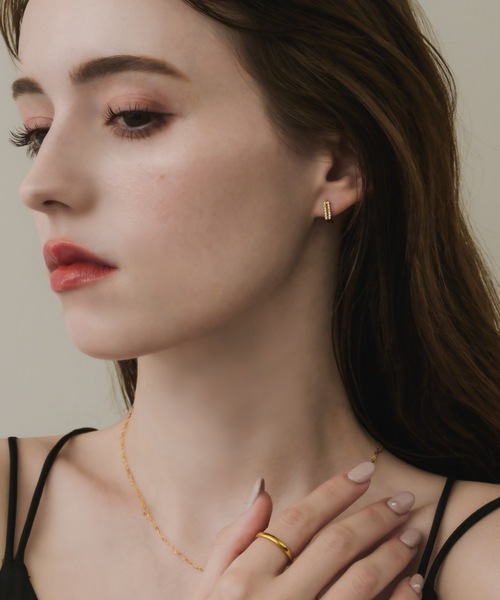 muku（ムク）の「PIERCE/DOUBLE ZIRCONIA LINE（ピアス（両耳用）・レディース・ゴールド/シルバー・FREE）」の22枚目の写真