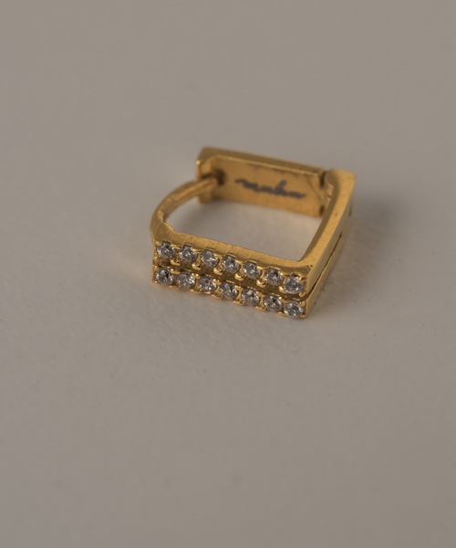 muku（ムク）の「PIERCE/DOUBLE ZIRCONIA LINE（ピアス（両耳用）・レディース・ゴールド/シルバー・FREE）」の4枚目の写真