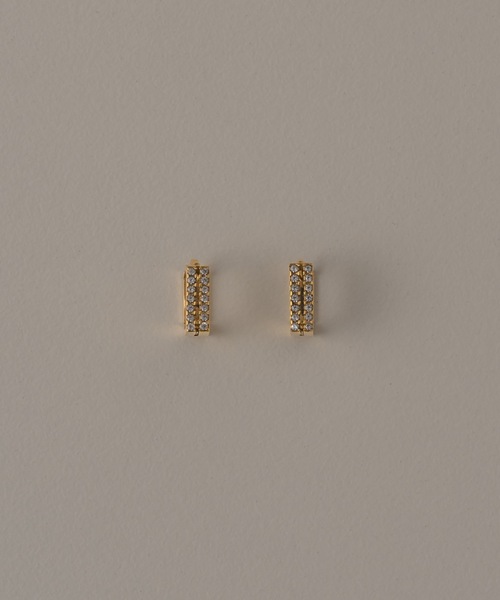 muku（ムク）の「PIERCE/DOUBLE ZIRCONIA LINE（ピアス（両耳用）・レディース・ゴールド/シルバー・FREE）」の8枚目の写真